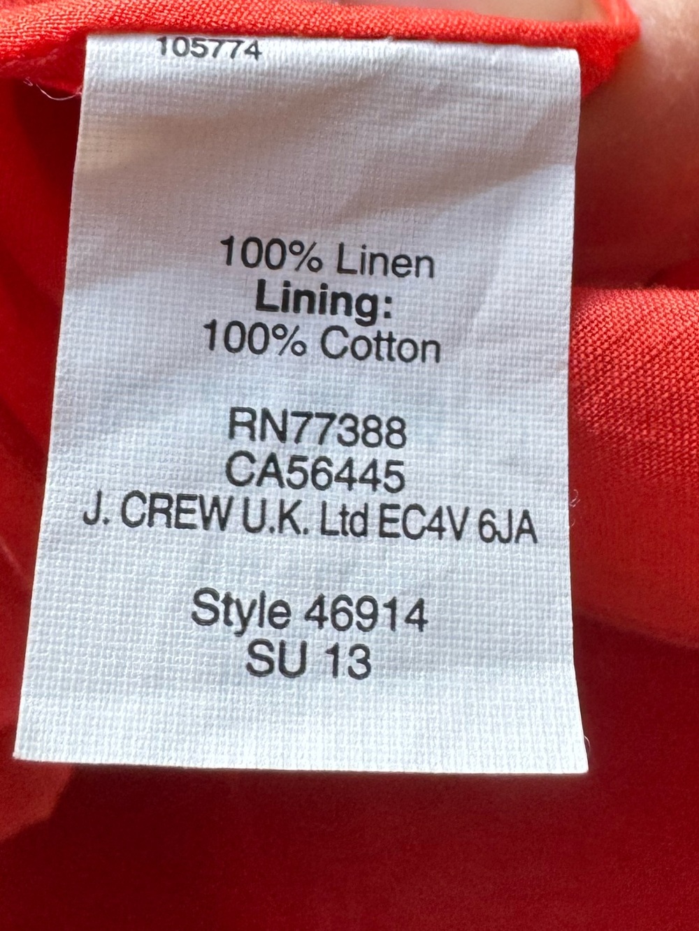 J Crew Sleeveless Linen Dress, Size 2 - Picture 5 of 5
